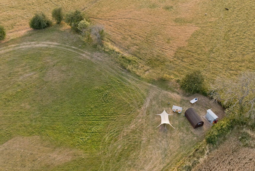 Before you arrive Countryside views surrounding Brynn Glamping in Herefordshire