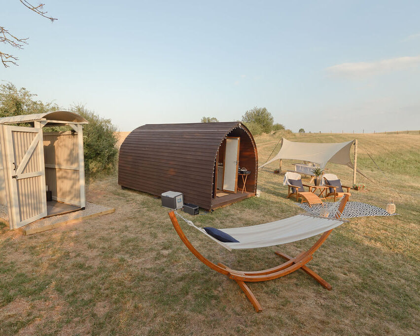 Brynn Glamping luxury off-grid pod in the Herefordshire countryside